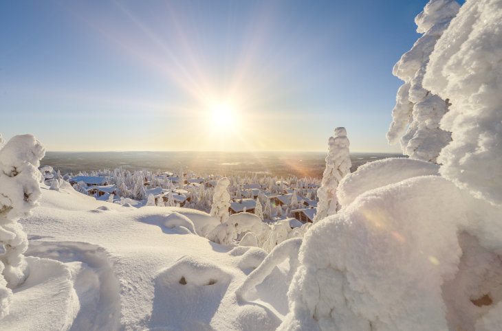 Winterzauber in Finnisch Lappland