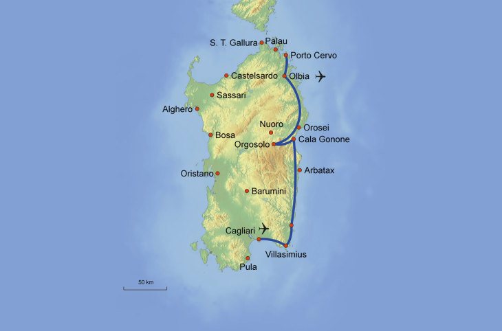 Selbstfahrerreise "Costa Smeralda & Costa Rei"