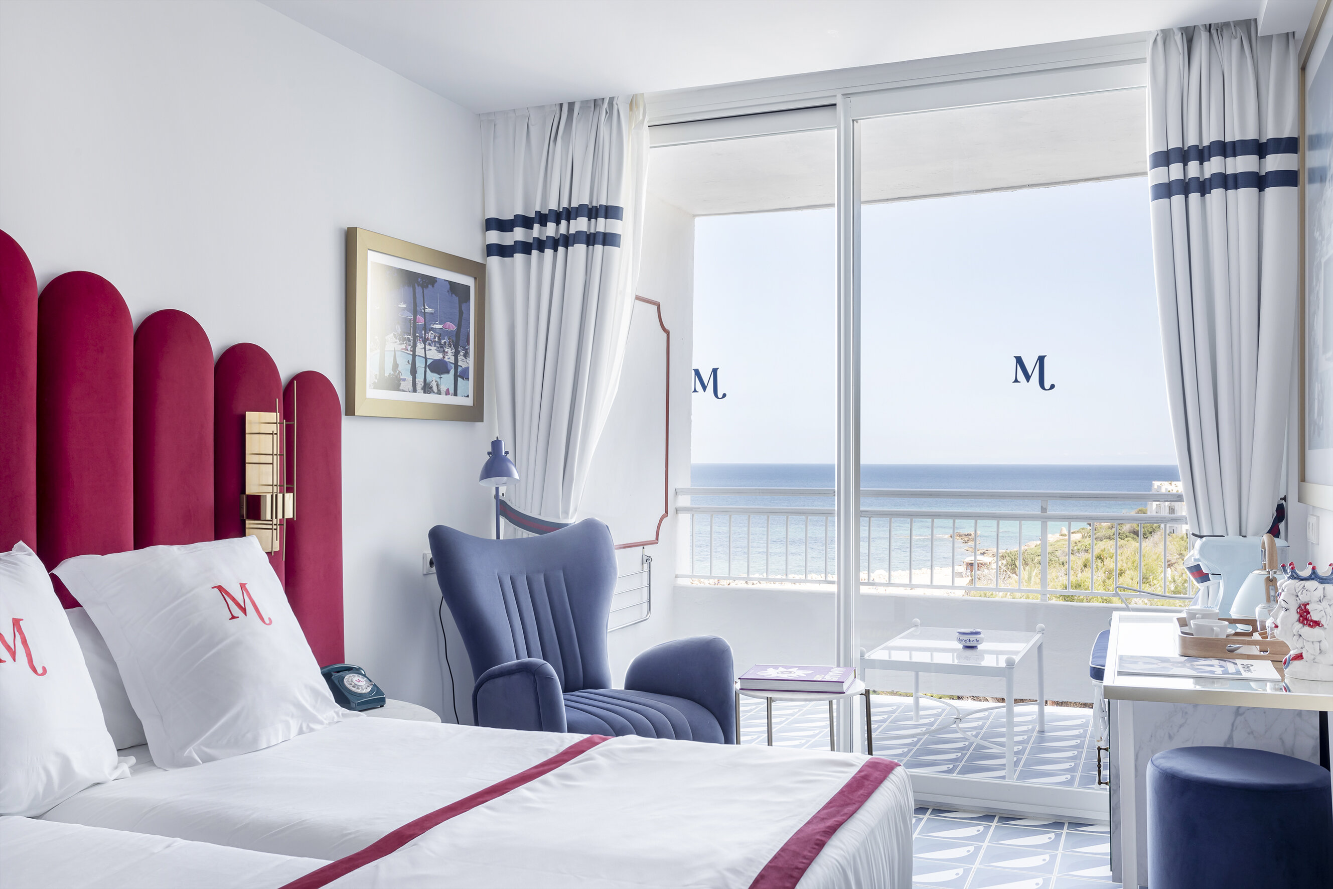 Doppelzimmer Deluxe Meerblick mit Balkon